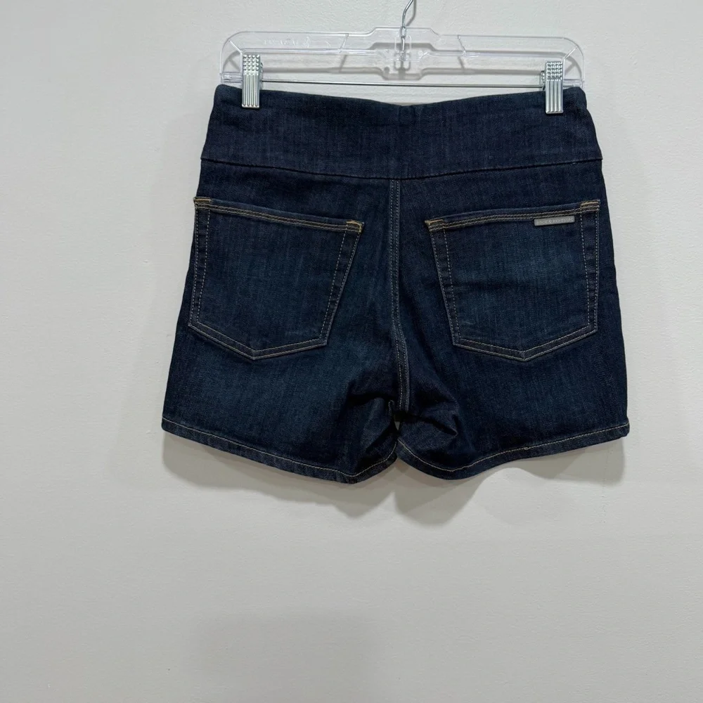 Rock & Republic Womens Dark Blue Denim Rx Fever Stretch Short 6